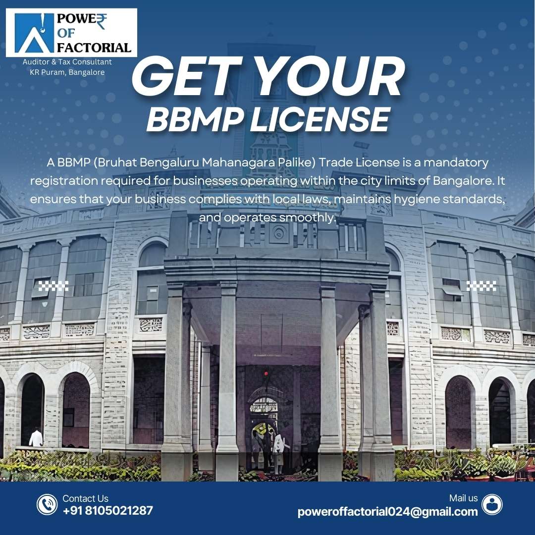 BBMP Trade License Registration in KR Puram, Bangalore?