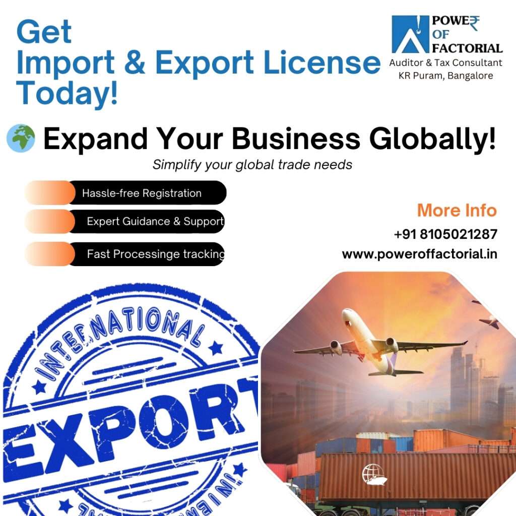 Import & Export License