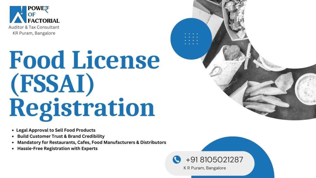 Food license registration in India