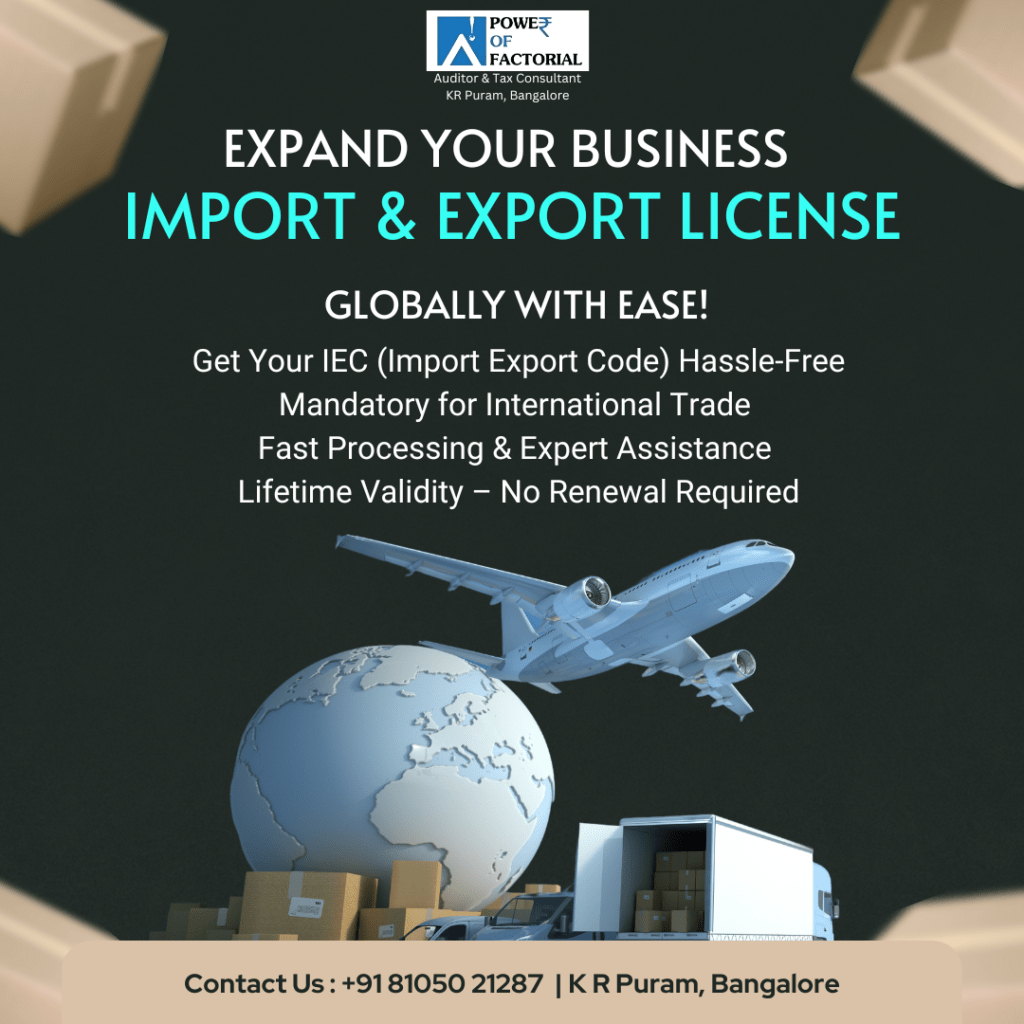 import & export license