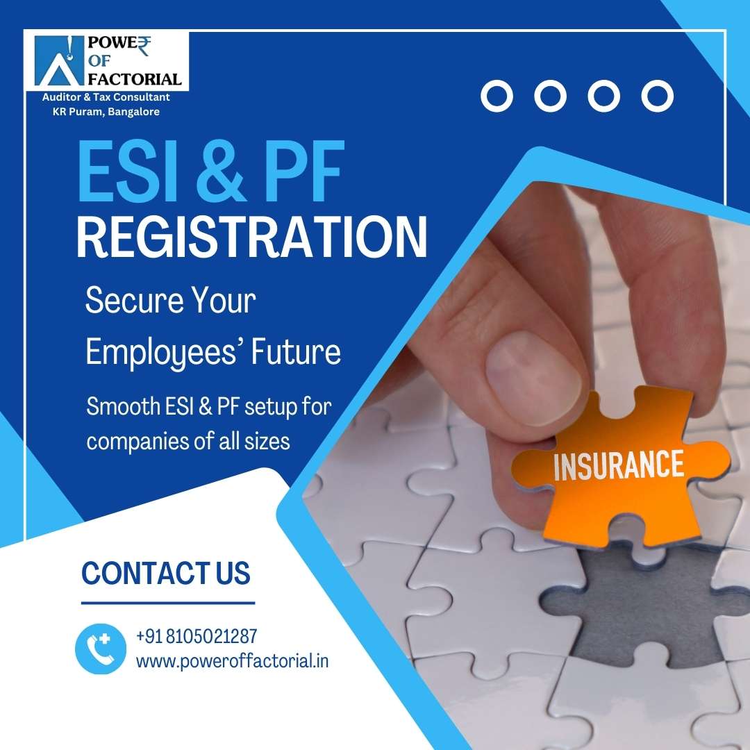 ESI & PF Registration in Bangalore