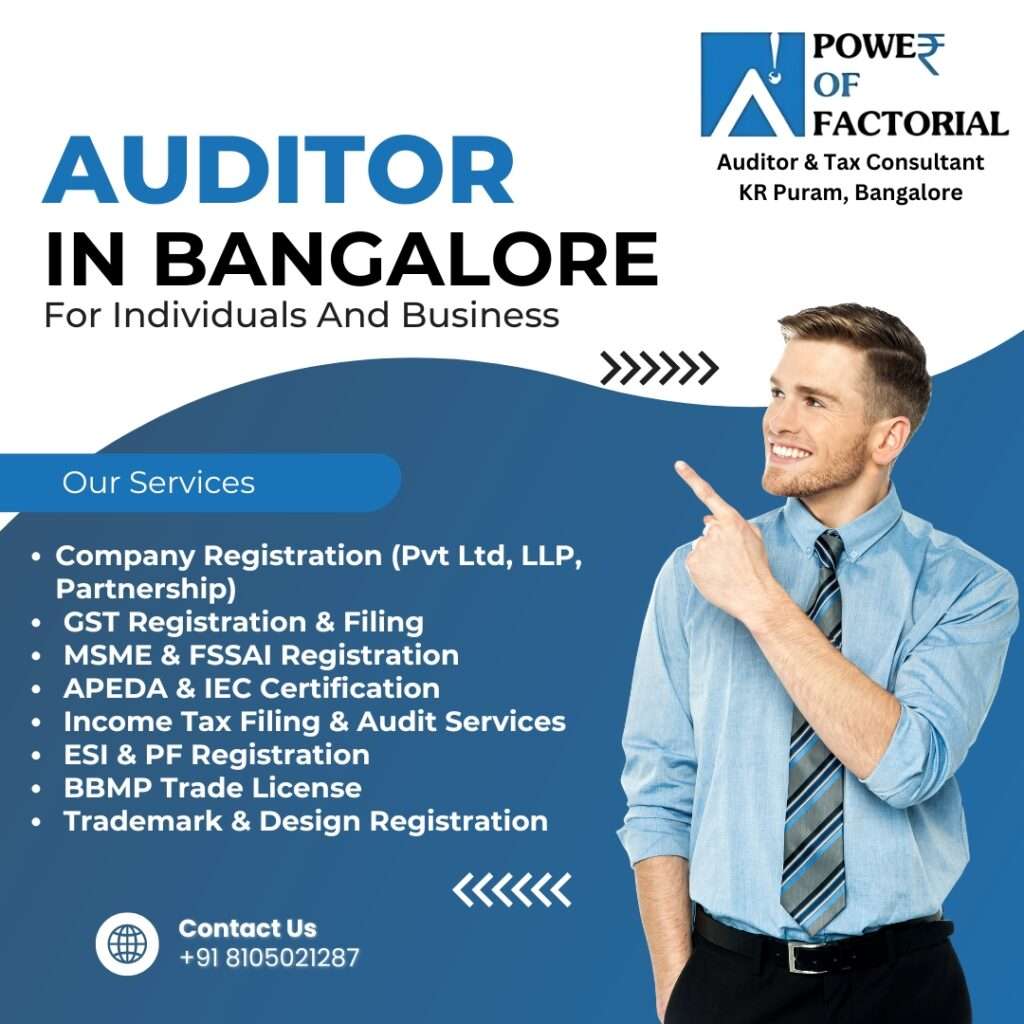 Auditor in Bangalore