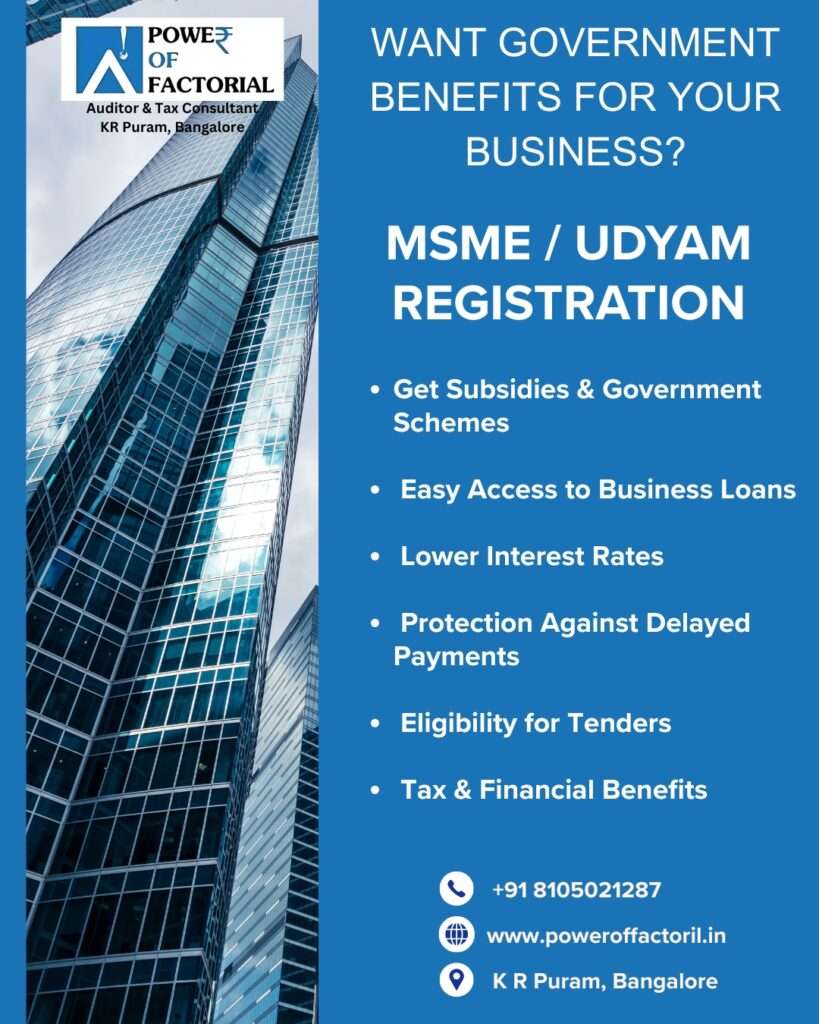 MSME Registration in Bangalore