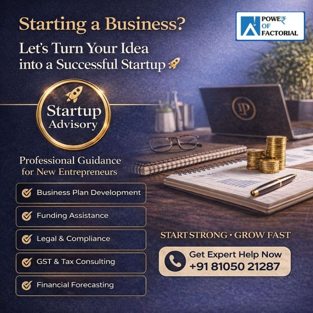 Startup advisory services